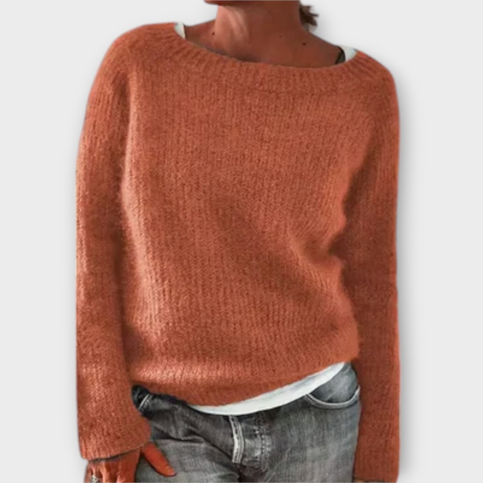 Regine – Sweter z jednolitym kolorem