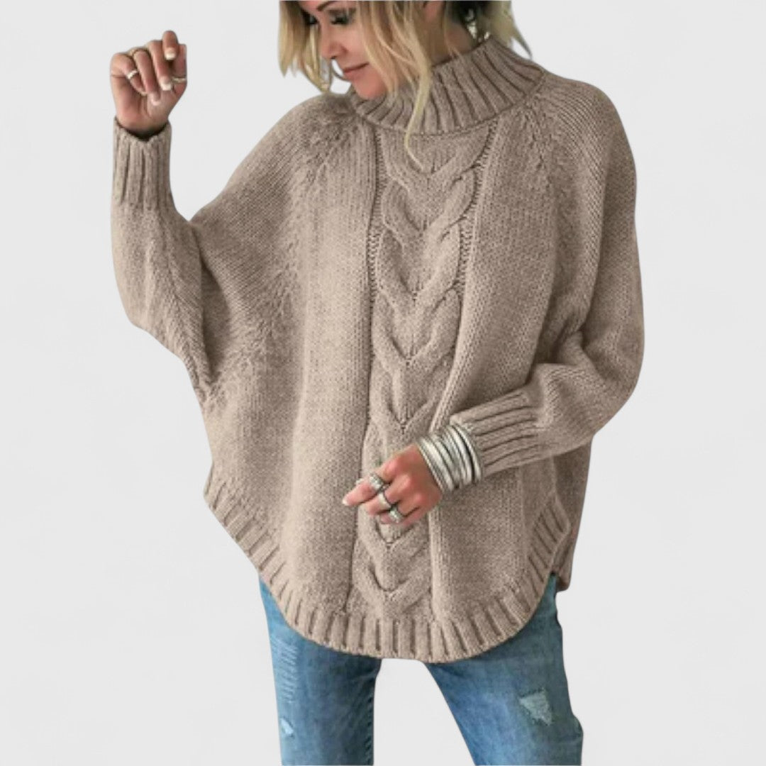 Elysian - Sweter Dziergany z Wzorem Kabli