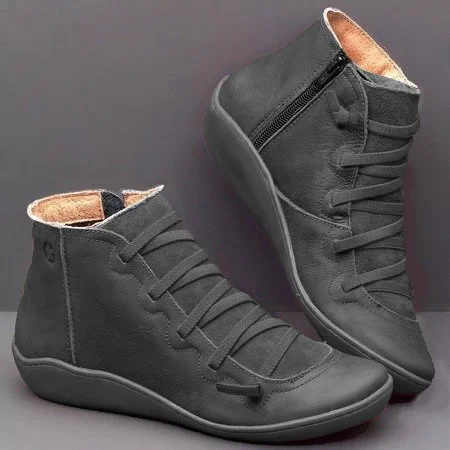 Anglade | Buty codzienne – Wygodne skórzane buty z elastyczną podeszwą w kolorze czarnym