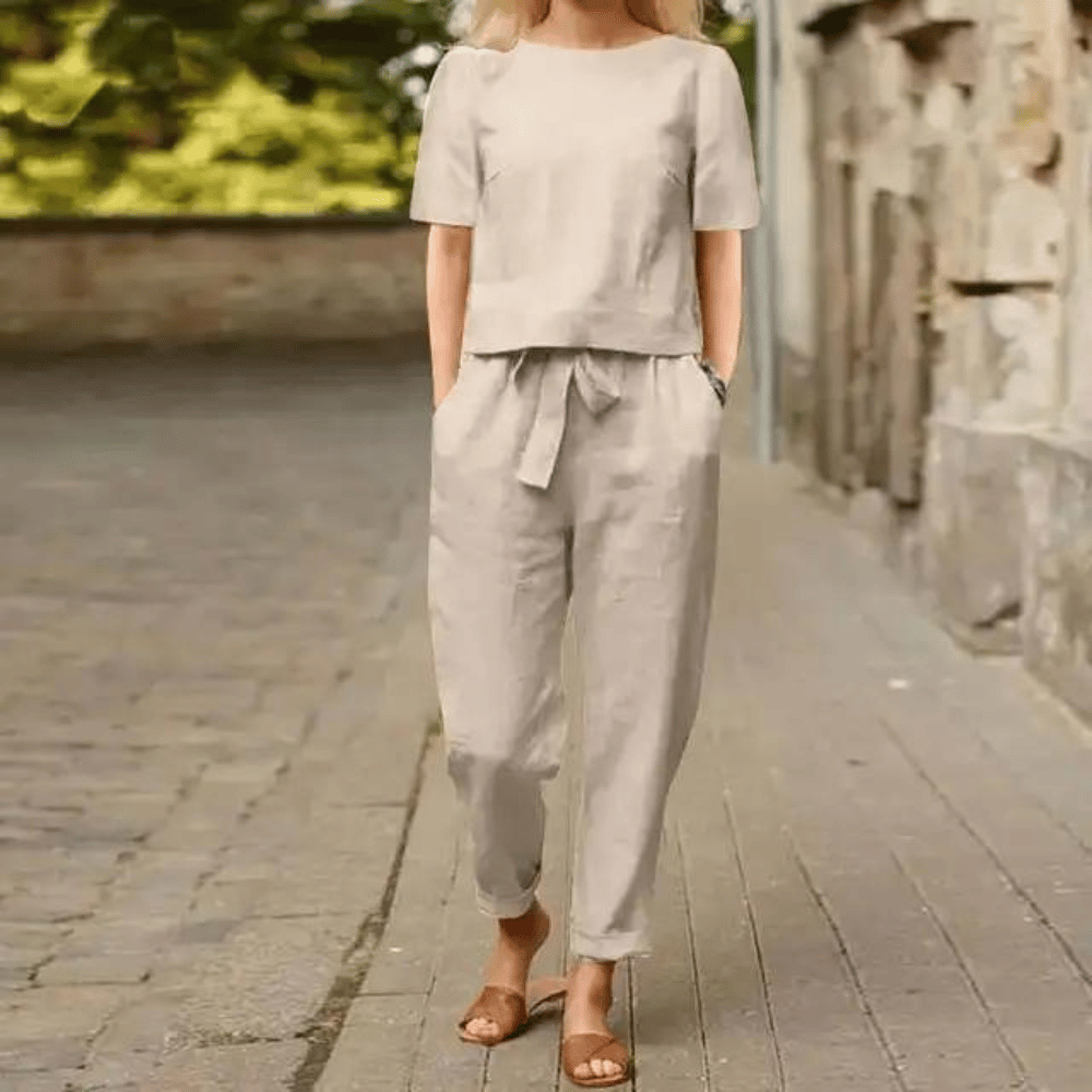 Paulina | Zestaw dresowy damski – Stylowy komplet z topem i spodniami na co dzień