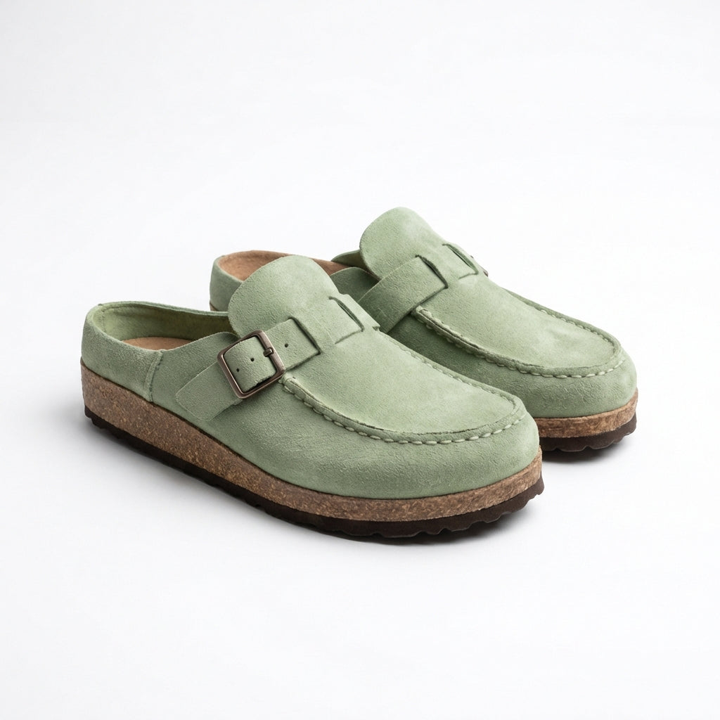 Carmen | Chodaki Damskie – Stylowe Chodaki Vintage z Ozdobną Klamrą i Antypoślizgową Podeszwą 5