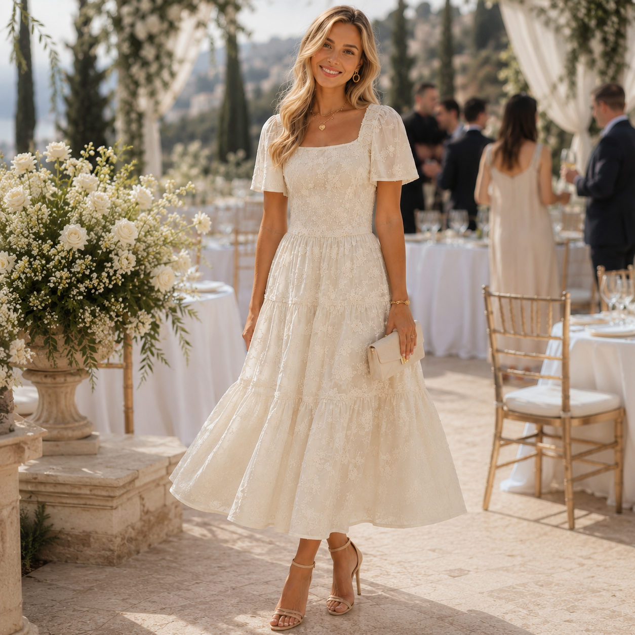 Elaria | Sukienka midi elegancka na wesele