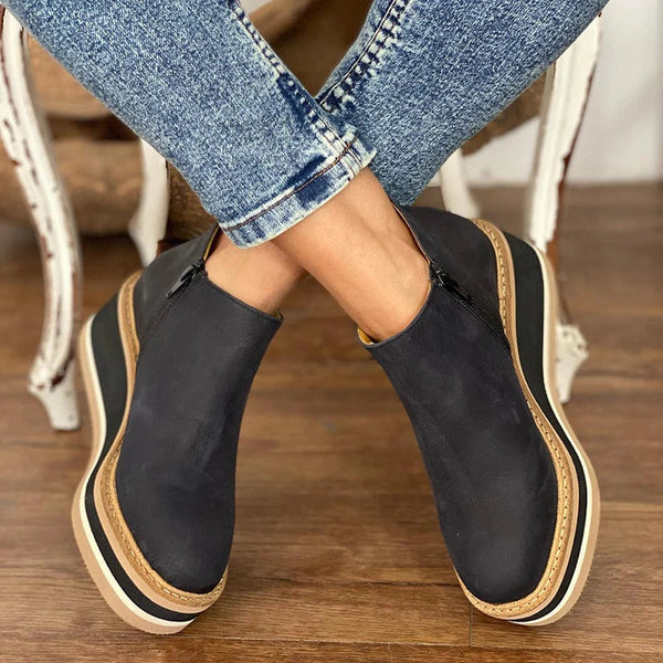 Dana | Buty Damskie Ortopedyczne na Koturnie – Wygodne i Eleganckie Botki na Każdą Okazję 3