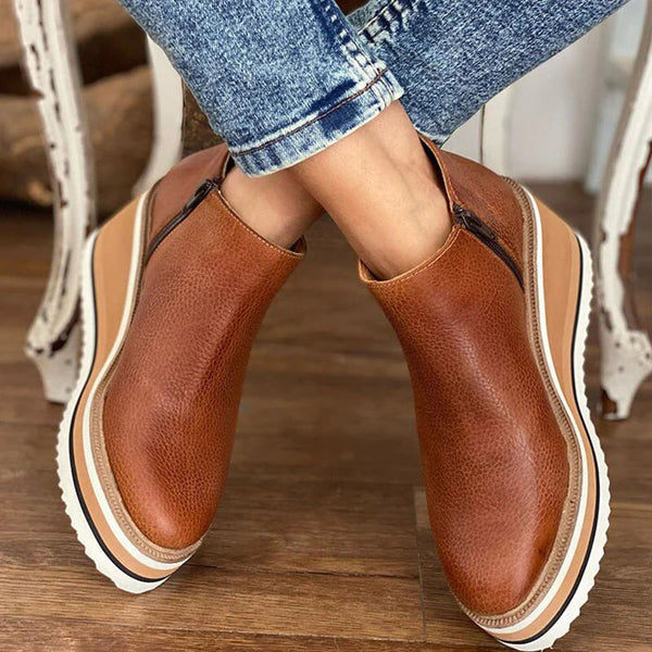 Dana | Buty Damskie Ortopedyczne na Koturnie – Wygodne i Eleganckie Botki na Każdą Okazję 5