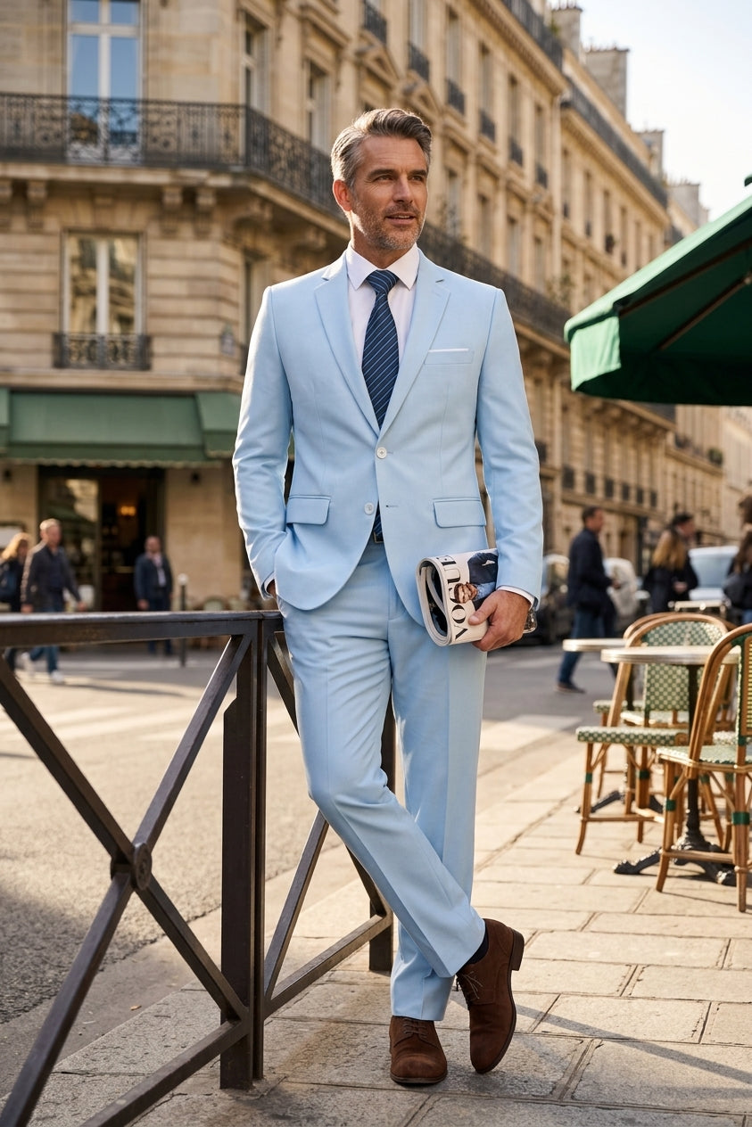 Langforda | Garnitur Męski – Elegancki Dwuczęściowy Garnitur na Wesele