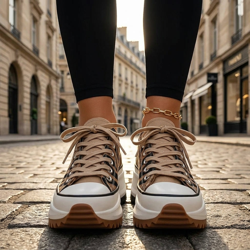 Arlina | Trampki Damskie na Platformie – Wygodne i Eleganckie Trampki z Ortopedyczną Wkładką