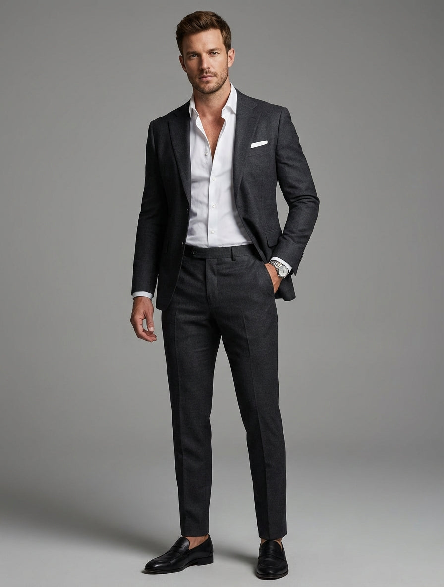 Paweł | Letni Garnitur Męski 2-Częściowy z Marynarką i Spodniami | Elegancki Styl na Wesele 6