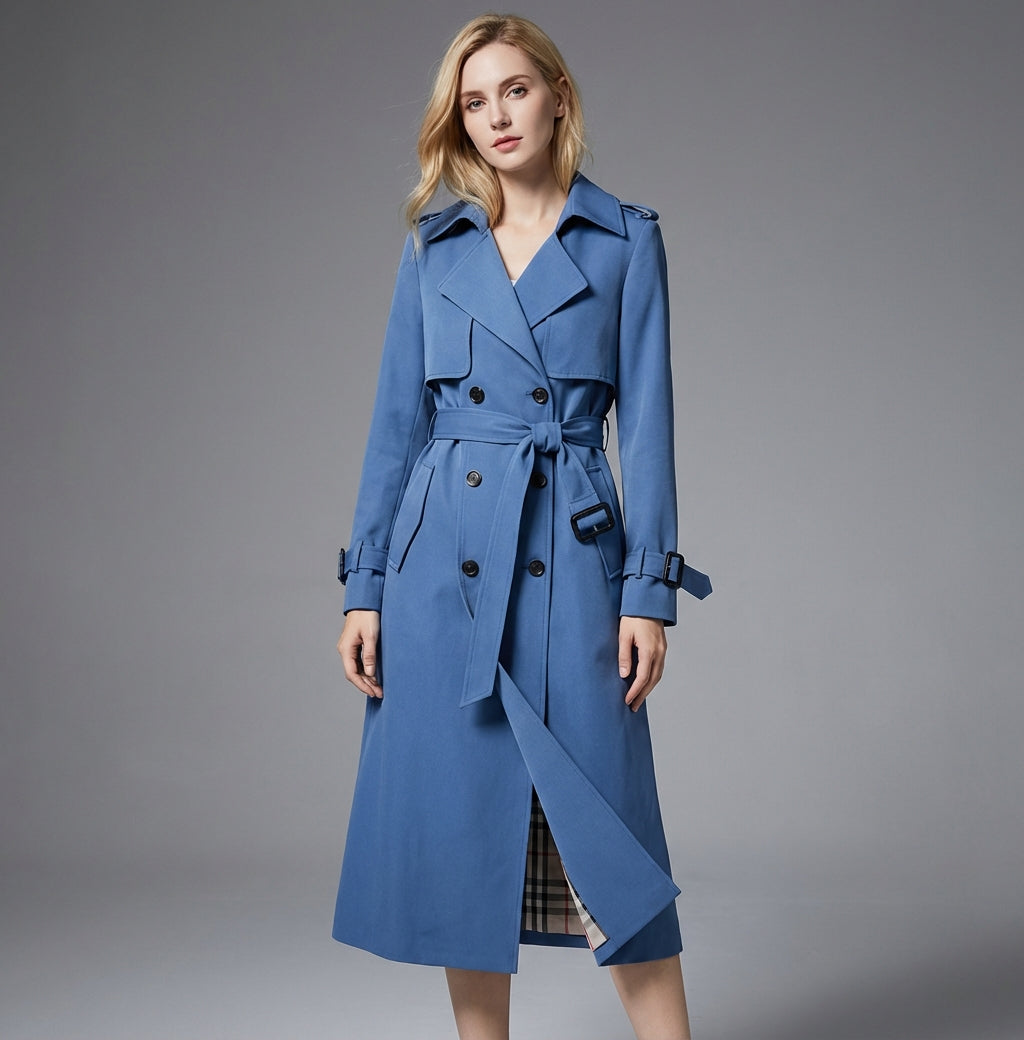 Amira | Płaszcz Trench Damski Zimowy z Pasek w Talii | Klasyczny Styl dla Elegancji 5