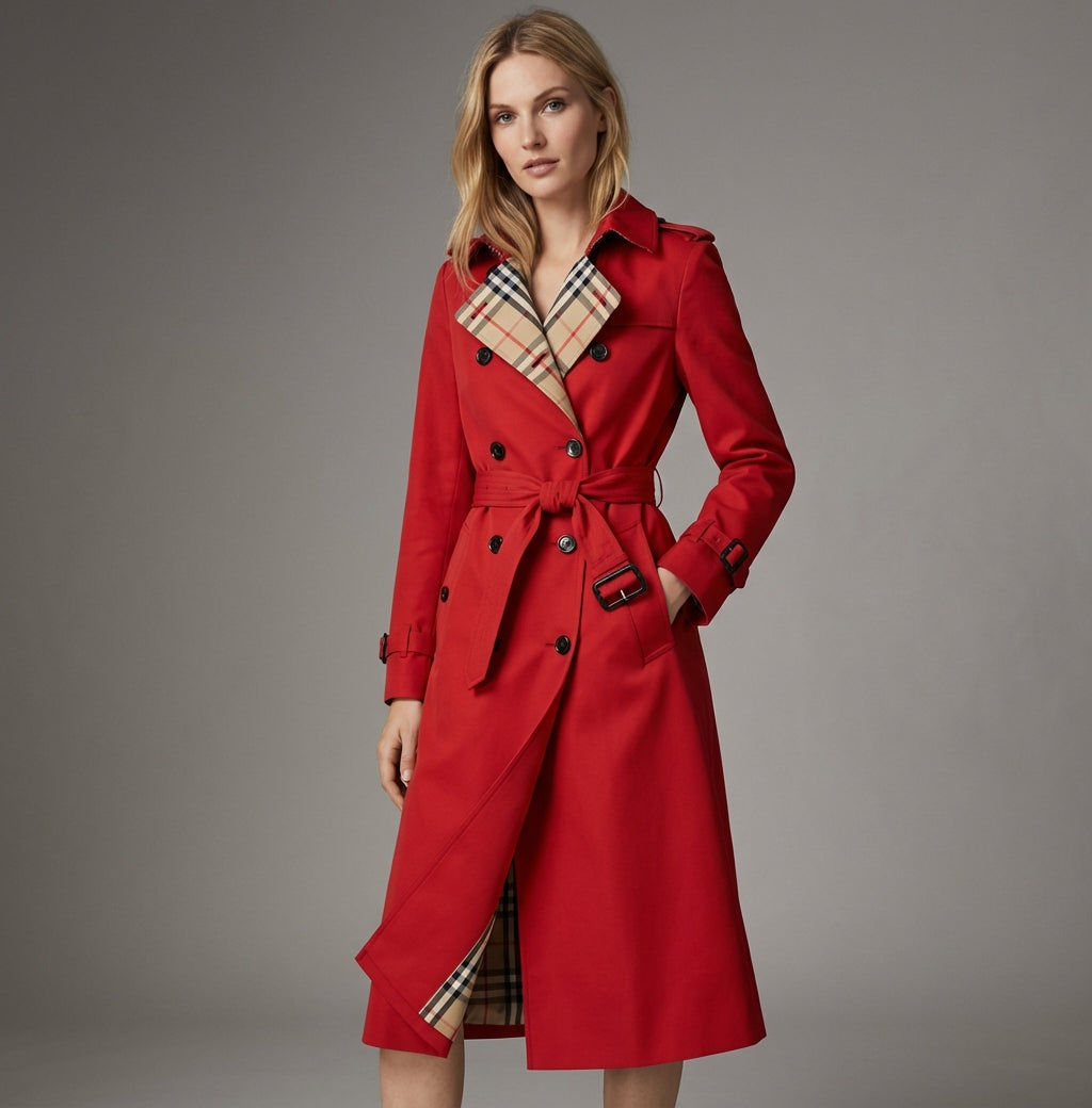 Amira | Płaszcz Trench Damski Zimowy z Pasek w Talii | Klasyczny Styl dla Elegancji 4