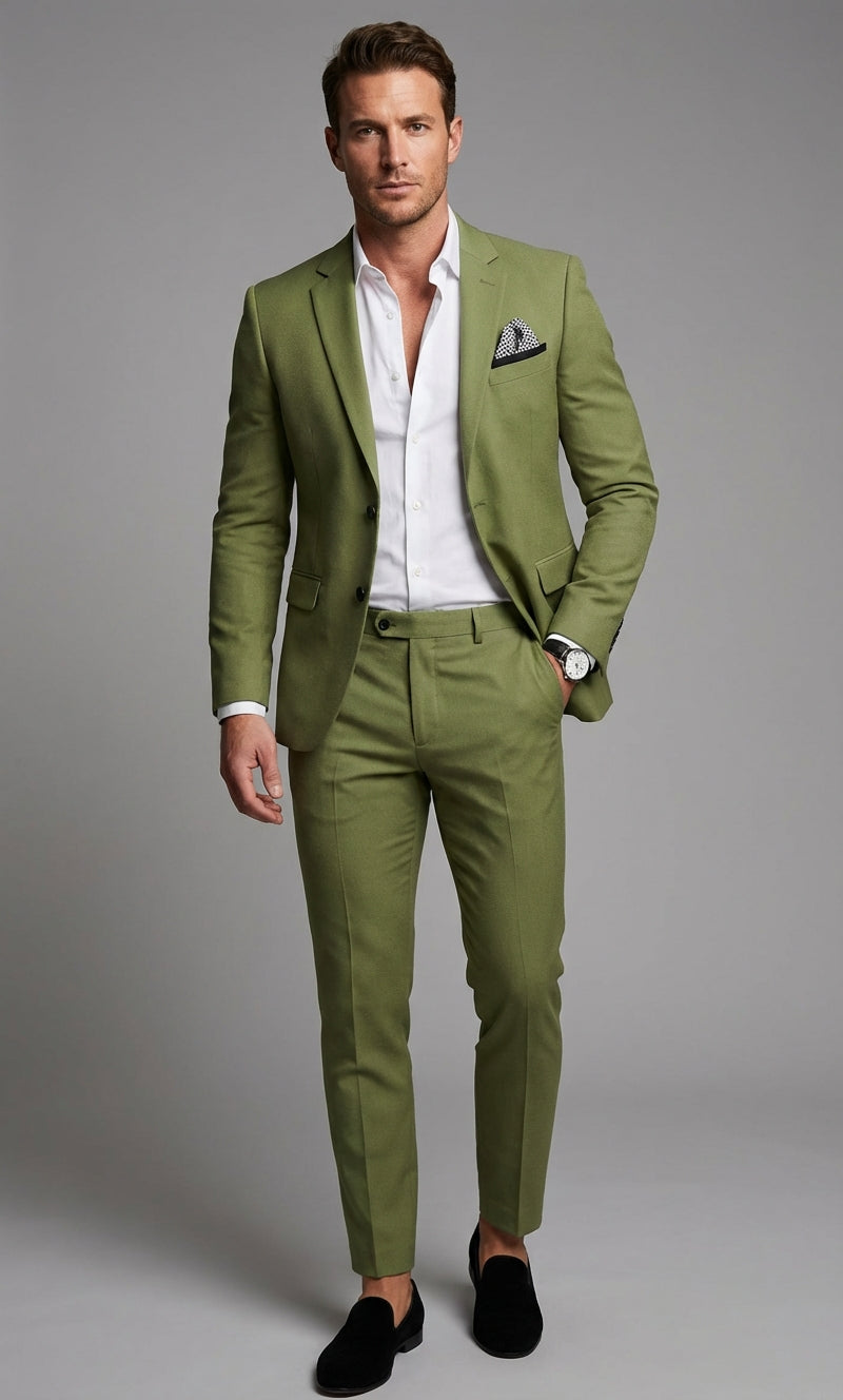 Paweł | Letni Garnitur Męski 2-Częściowy z Marynarką i Spodniami | Elegancki Styl na Wesele 7