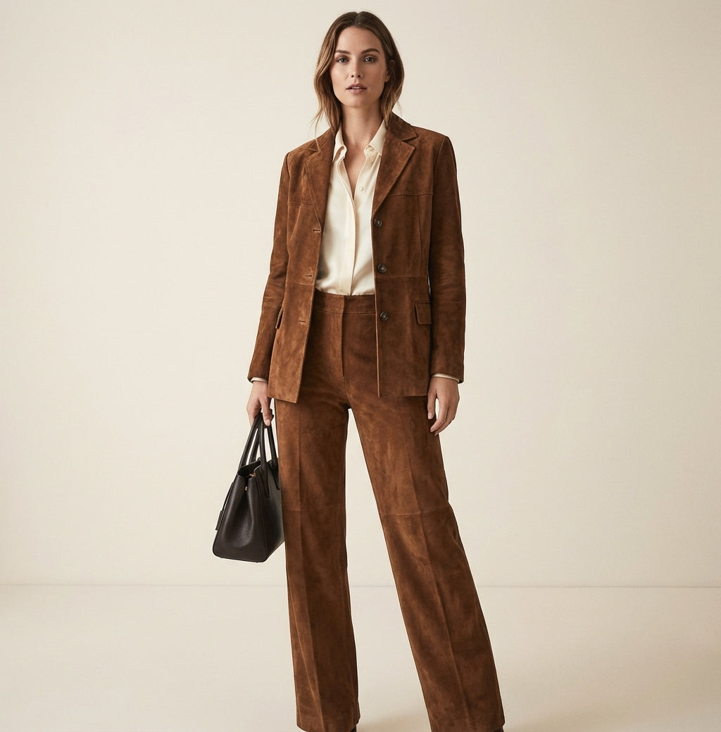 Stylowy Płaszcz Skórzany Damski Oversize z Miękkim Wykończeniem | Modny Krój dla Wygody i Stylu 1