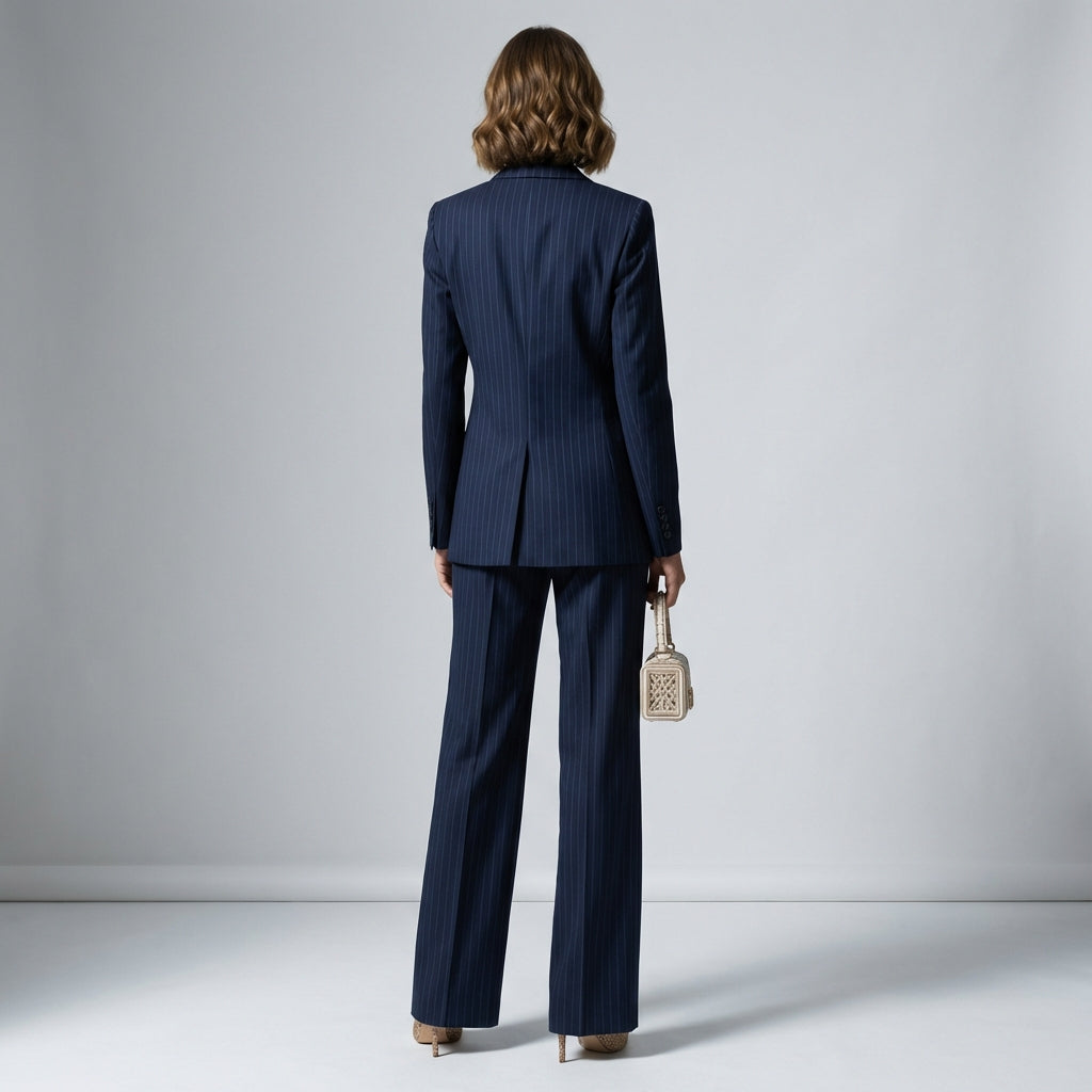 Garnitur Damski z Szerokimi Nogawkami – Elegancki Zestaw do Biura i na Co Dzień – Izabela