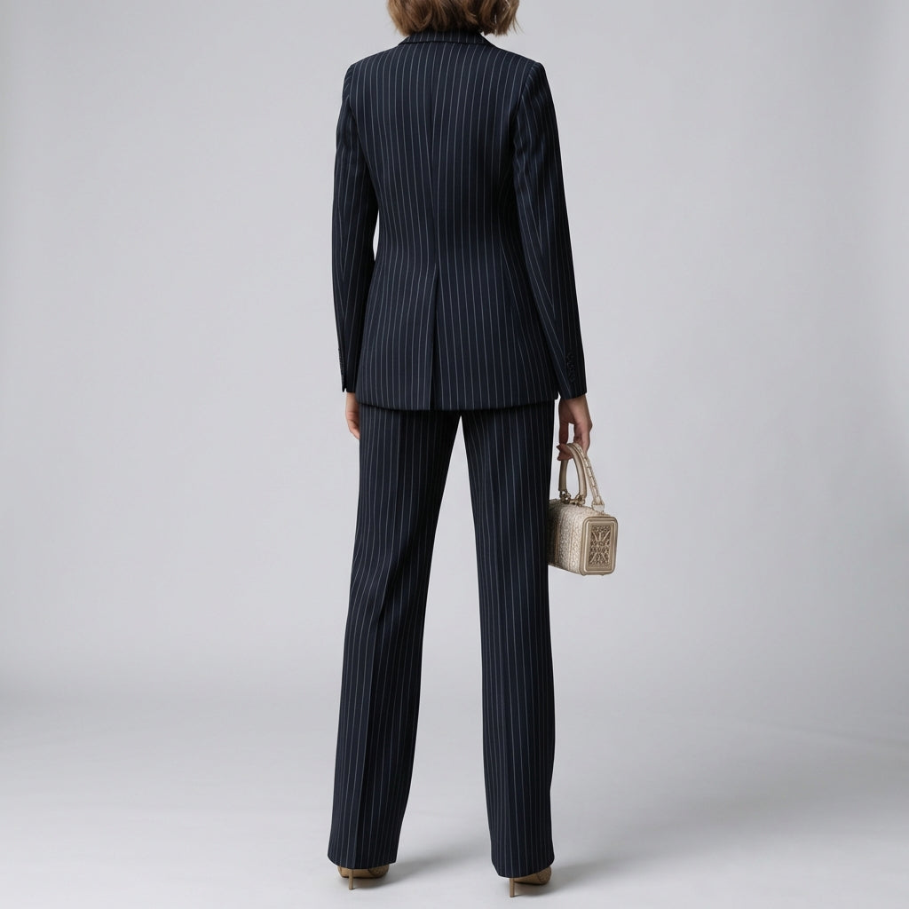 Garnitur Damski z Szerokimi Nogawkami – Elegancki Zestaw do Biura i na Co Dzień – Izabela