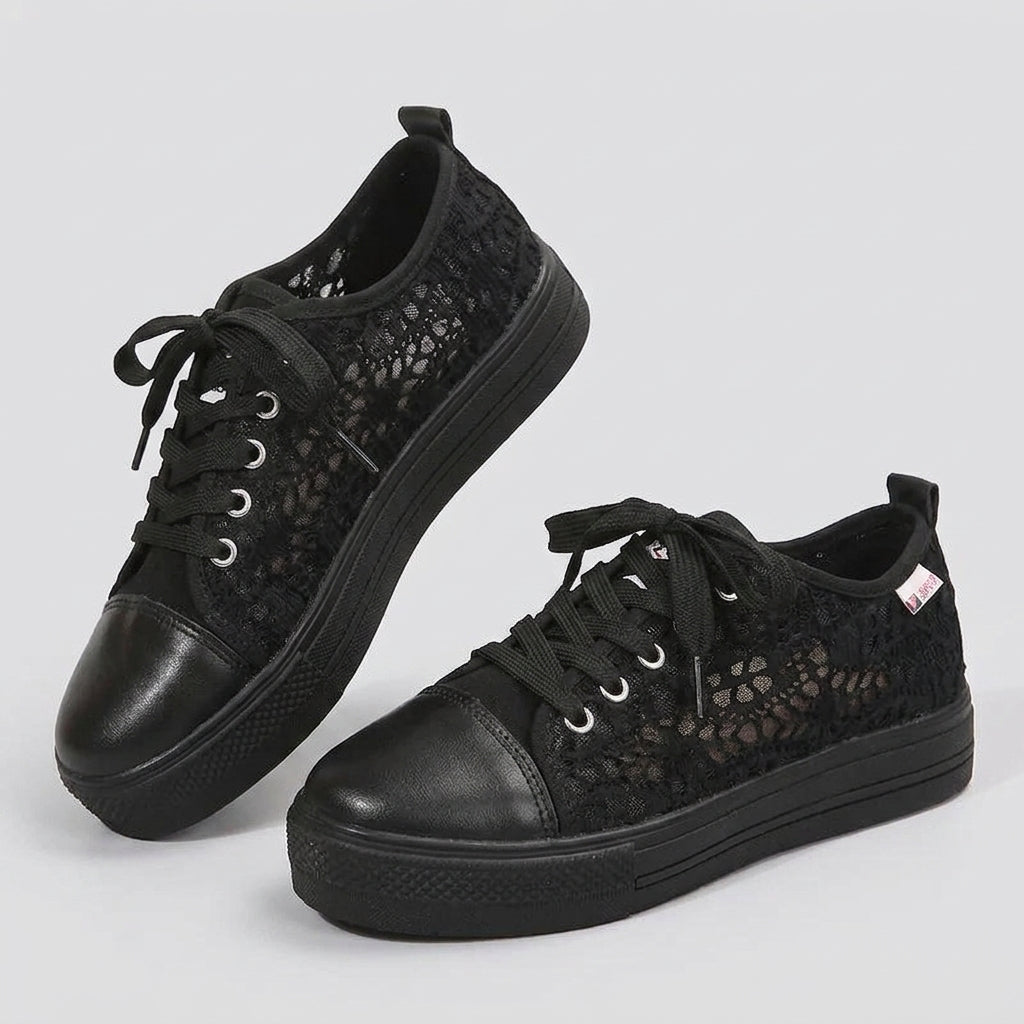 Aneta | Buty letnie damskie – Stylowe tenisówki na platformie z minimalistycznym designem