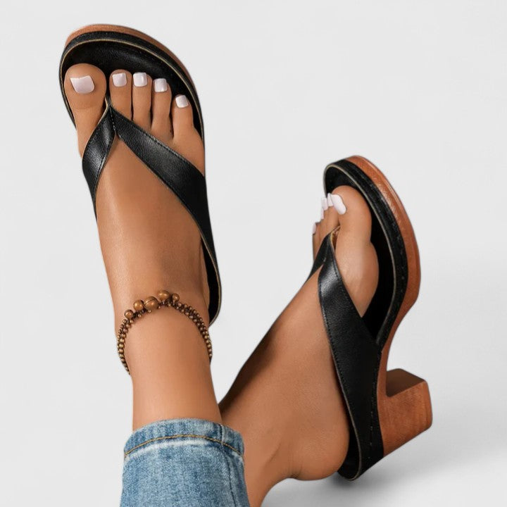 Jazrielle | Czarne Obcasy Ortopedyczne – Luksusowe Buty na Obcasy z Ergonomiczną Wkładką