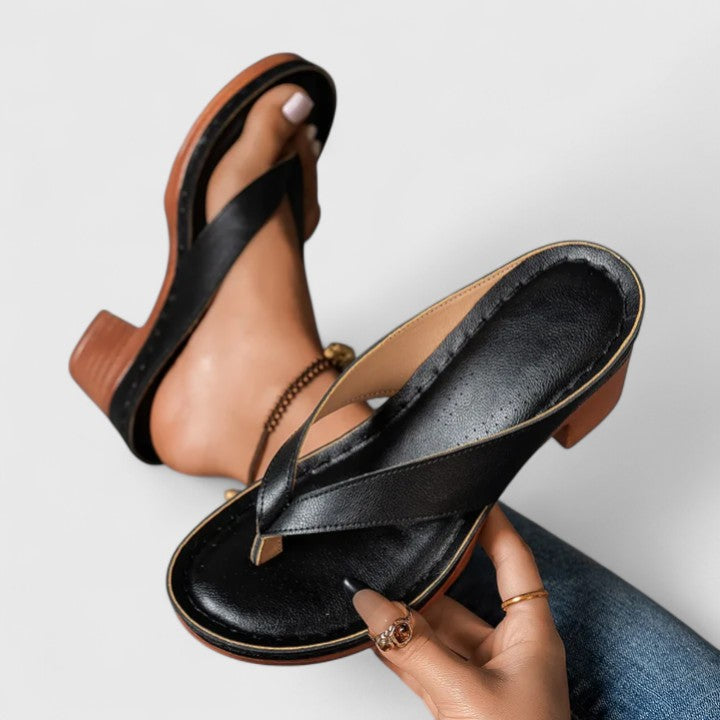Jazrielle | Czarne Obcasy Ortopedyczne – Luksusowe Buty na Obcasy z Ergonomiczną Wkładką