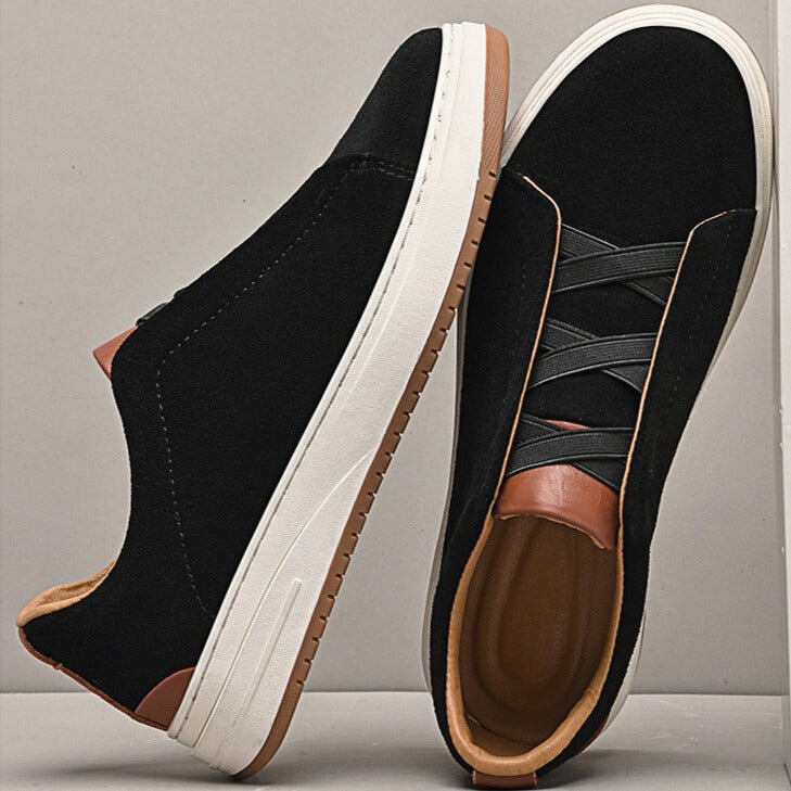 László | Buty męskie – Eleganckie skórzane slip-on do codziennego użytku