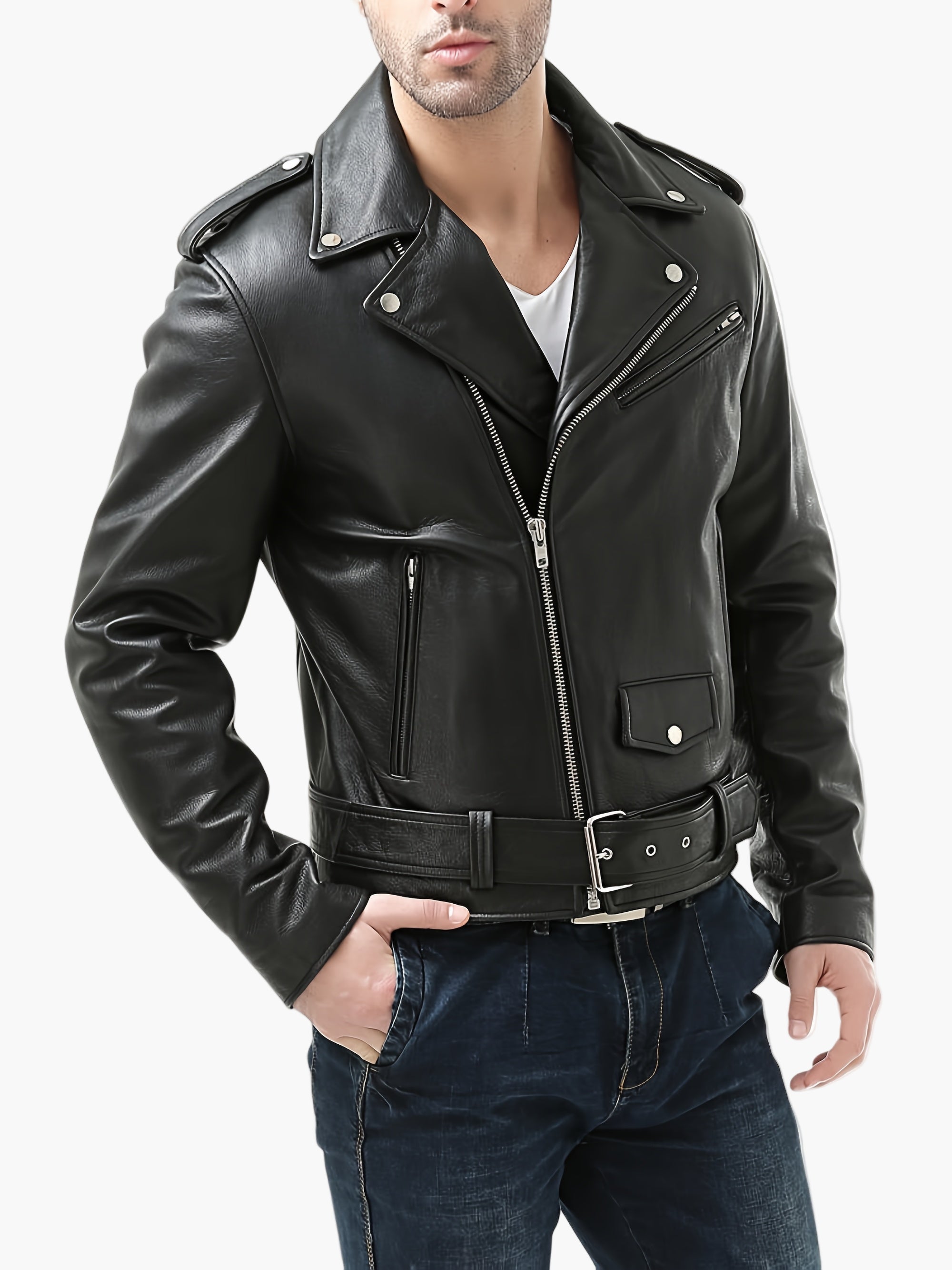 Marek | Kurtka męska – Stylowa kurtka biker w stylu vintage na chłodne dni 2