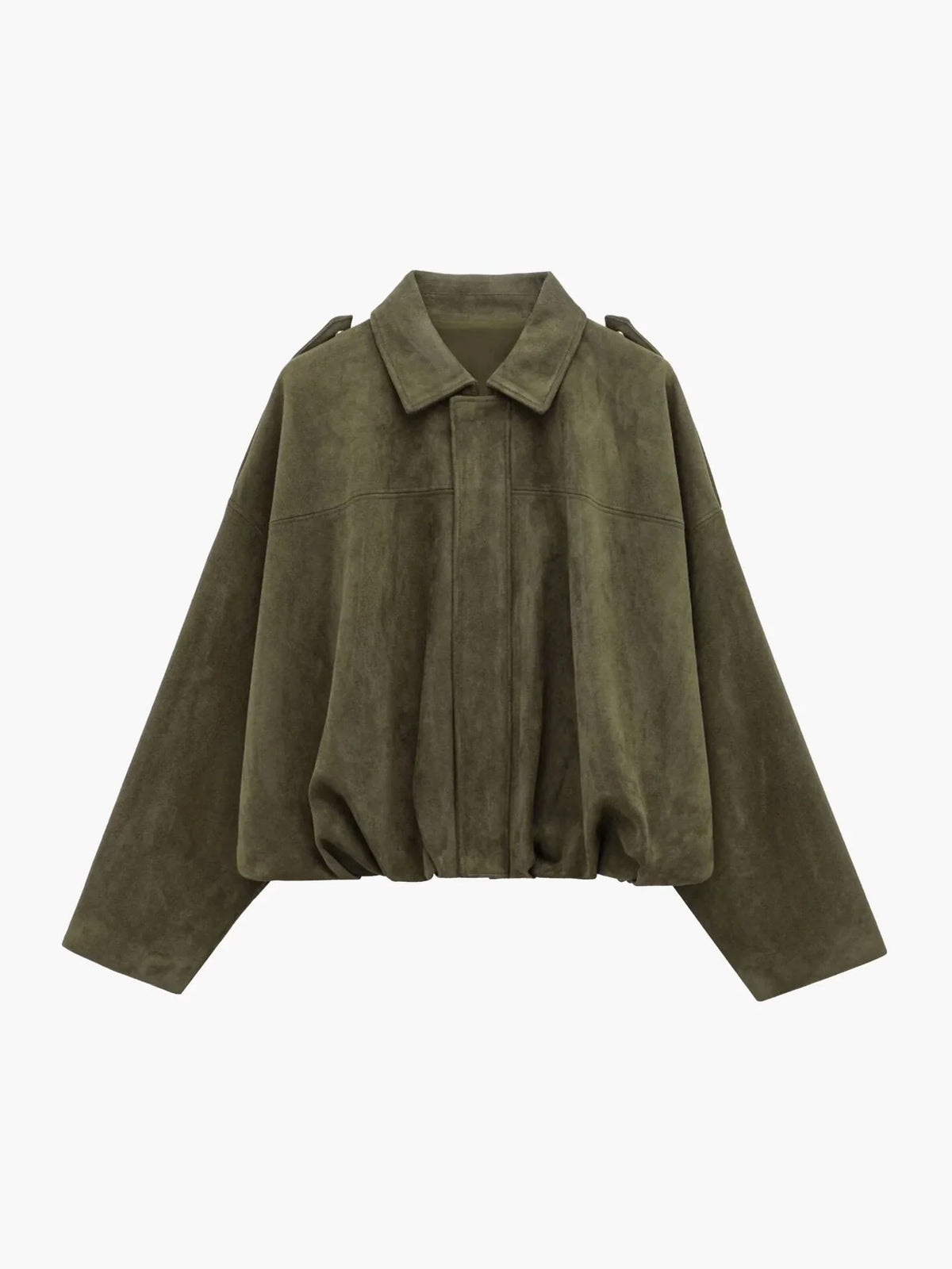Montarello | Kurtka Damska Bomber – Elegancka Kurtka z Syntetycznego Zamszu z Kołnierzem 1