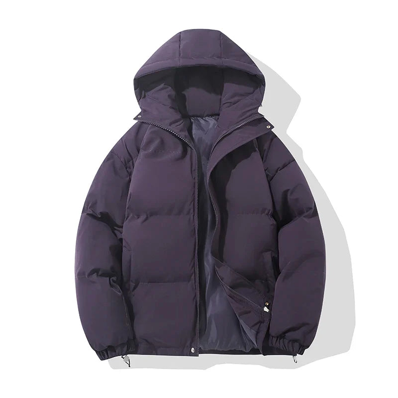 Montarello | Kurtka puchowa unisex – Wygodna kurtka z kapturem w kolorze czarnym 10