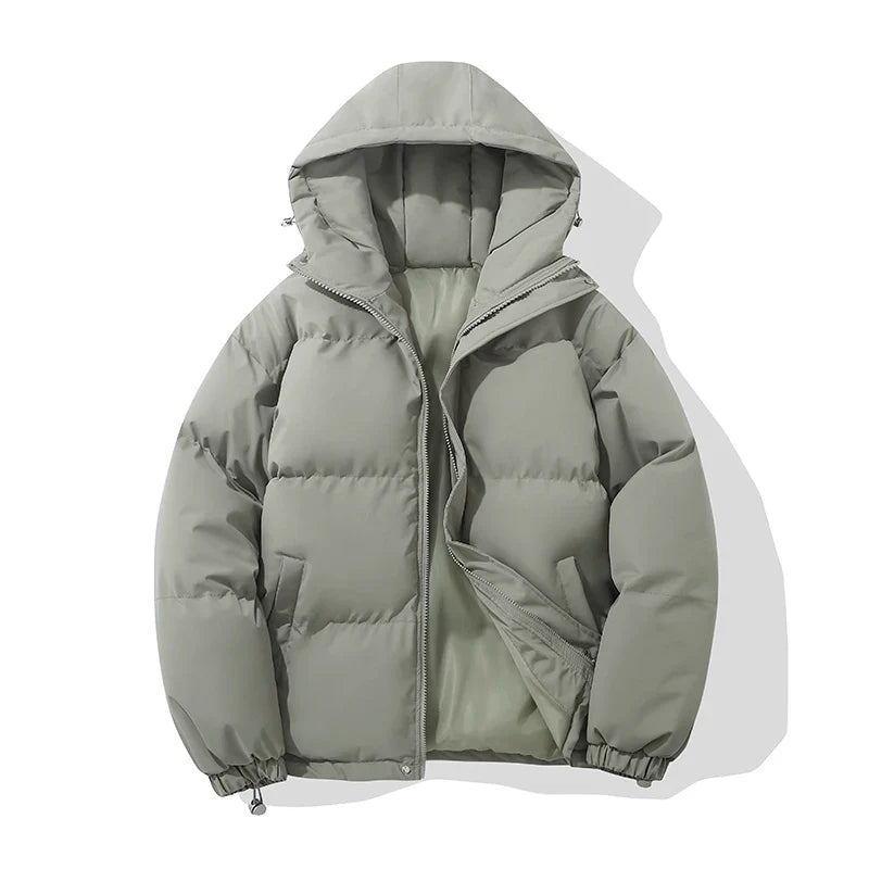 Montarello | Kurtka puchowa unisex – Wygodna kurtka z kapturem w kolorze czarnym 12