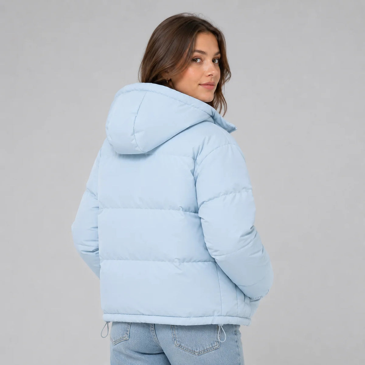 Montarello | Kurtka puchowa unisex – Wygodna kurtka z kapturem w kolorze czarnym 2
