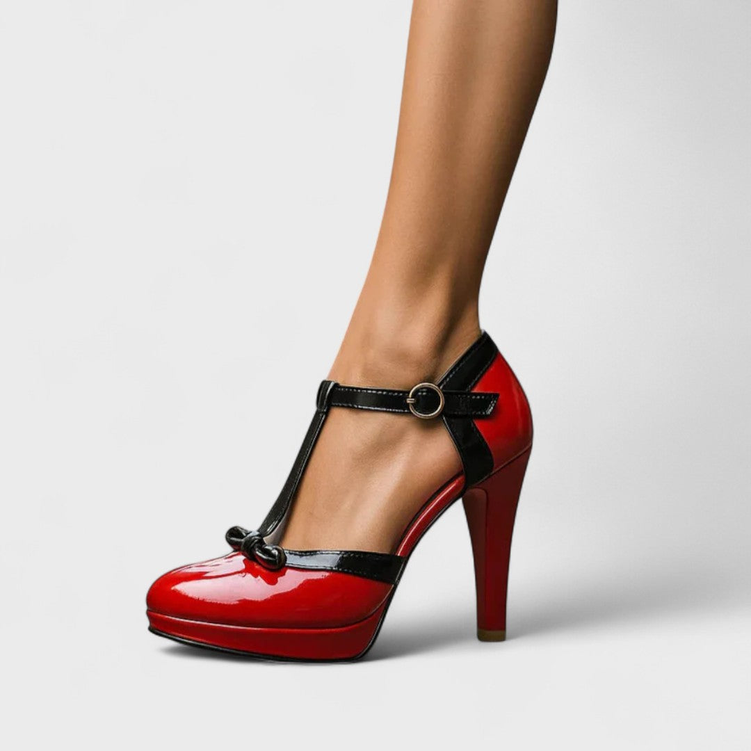 Oria | Czarne Obcasy Ortodopedyczne – Eleganckie Buty Na Wysokich Obcasach Dla Komfortu i Stylu