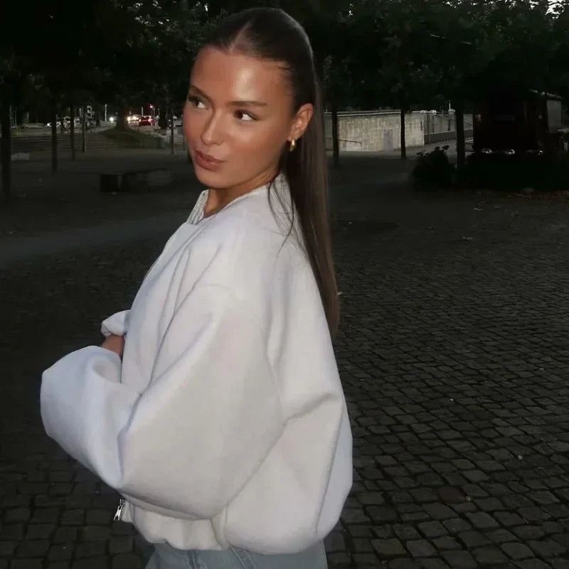 Angela | Damska Kurtka Luźno Krojona z Zamkiem z Przodu | Lekki Materiał dla Komfortu 2