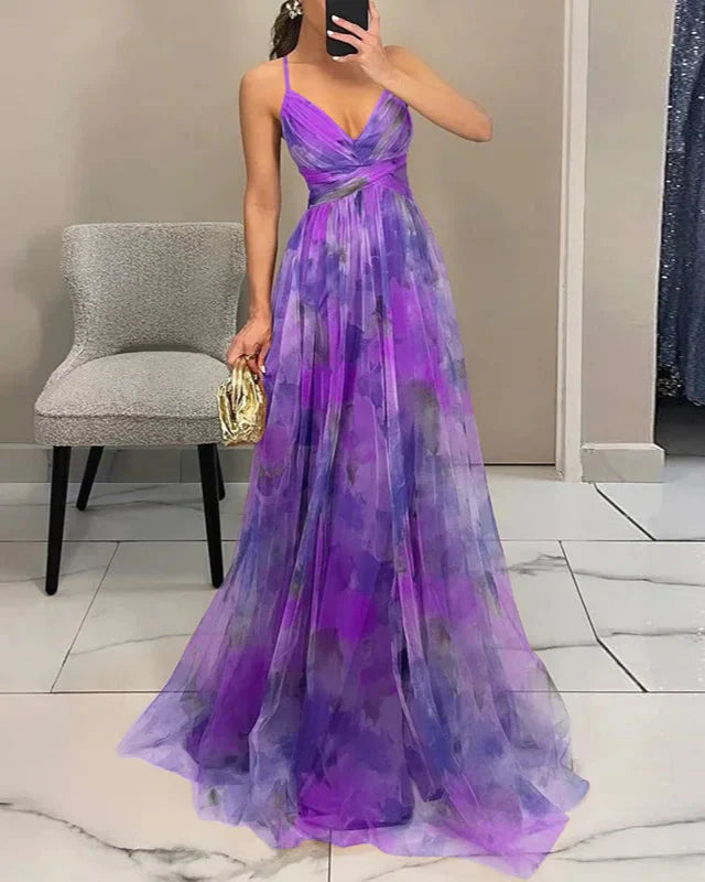 Kwiatowa Sukienka Maxi z Długim Rękawem - Lekki Styl na Lato 15