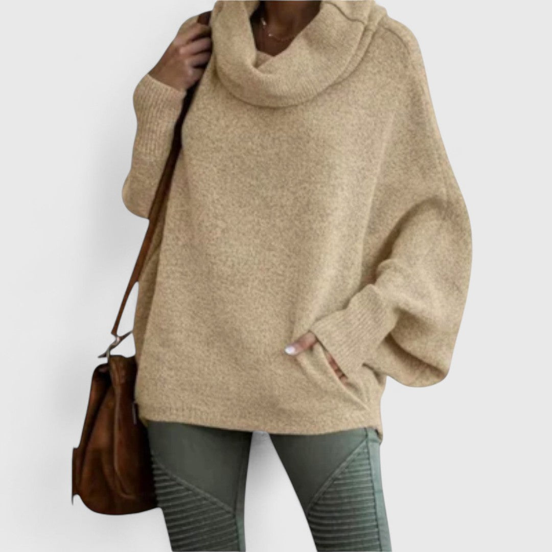 Ulrike - Elegancki Sweter Damski w Żółwiowym Wzorze