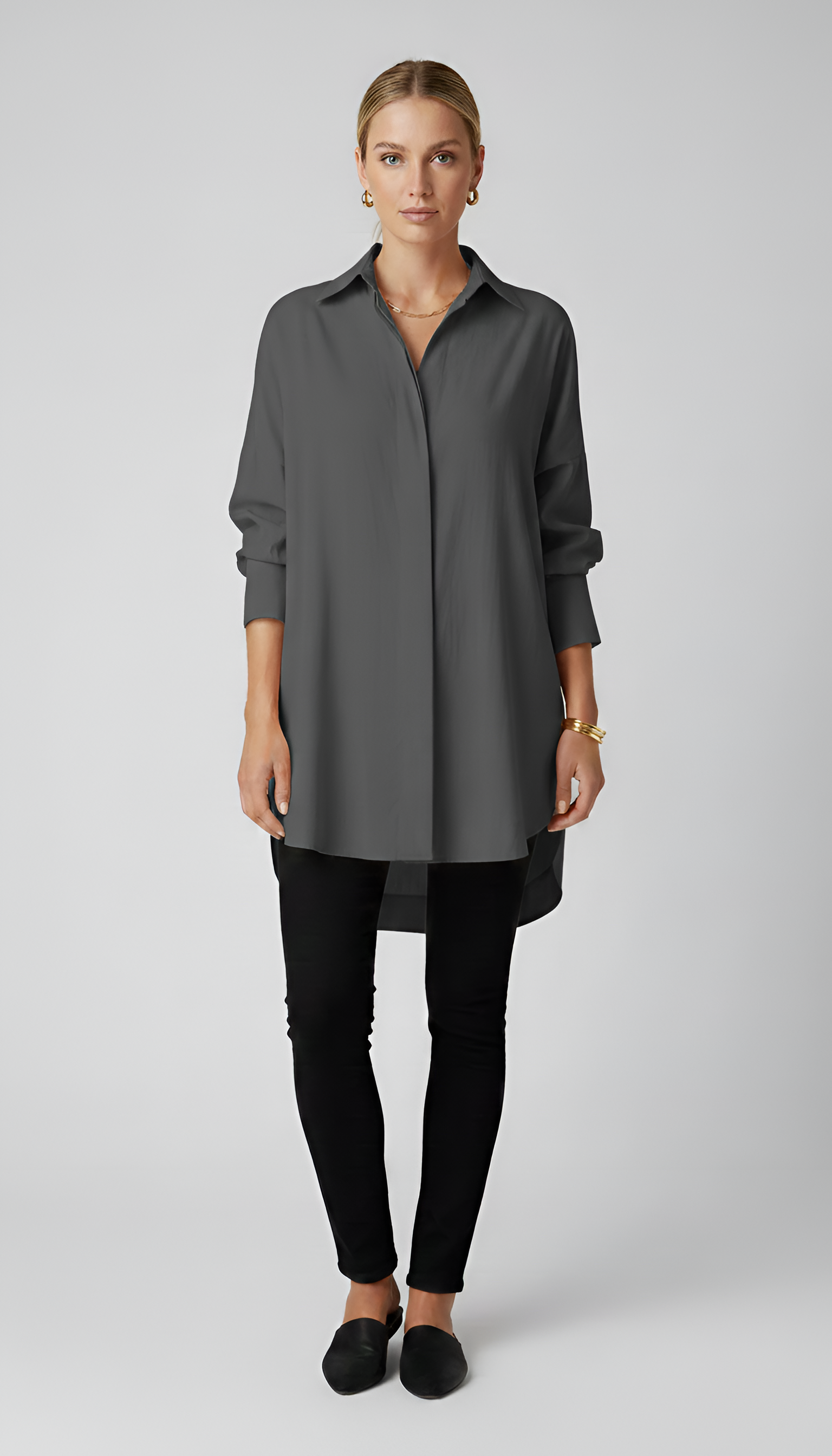 Stylowa Koszula Damska Oversize z Bawełny i Klasycznym Kołnierzykiem | Wygodna i Modna na Co Dzień 6