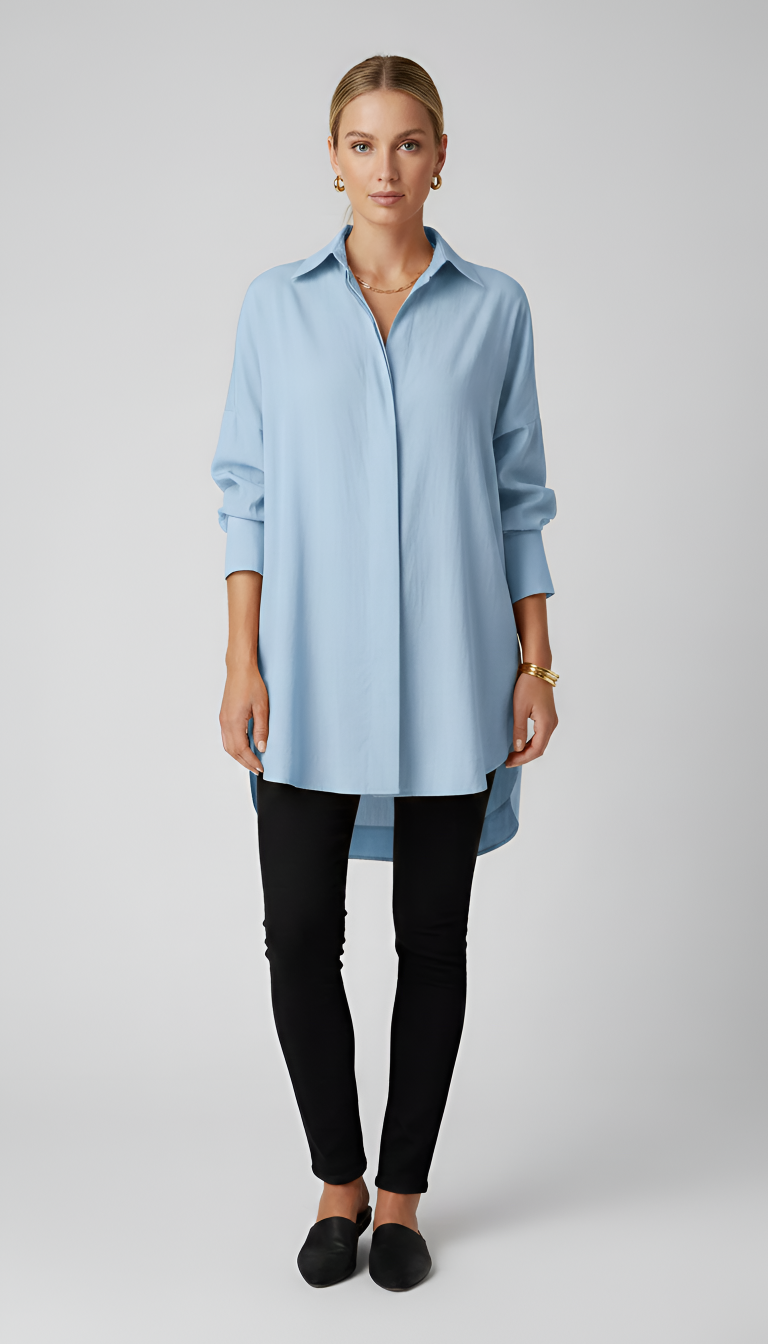 Stylowa Koszula Damska Oversize z Bawełny i Klasycznym Kołnierzykiem | Wygodna i Modna na Co Dzień 8