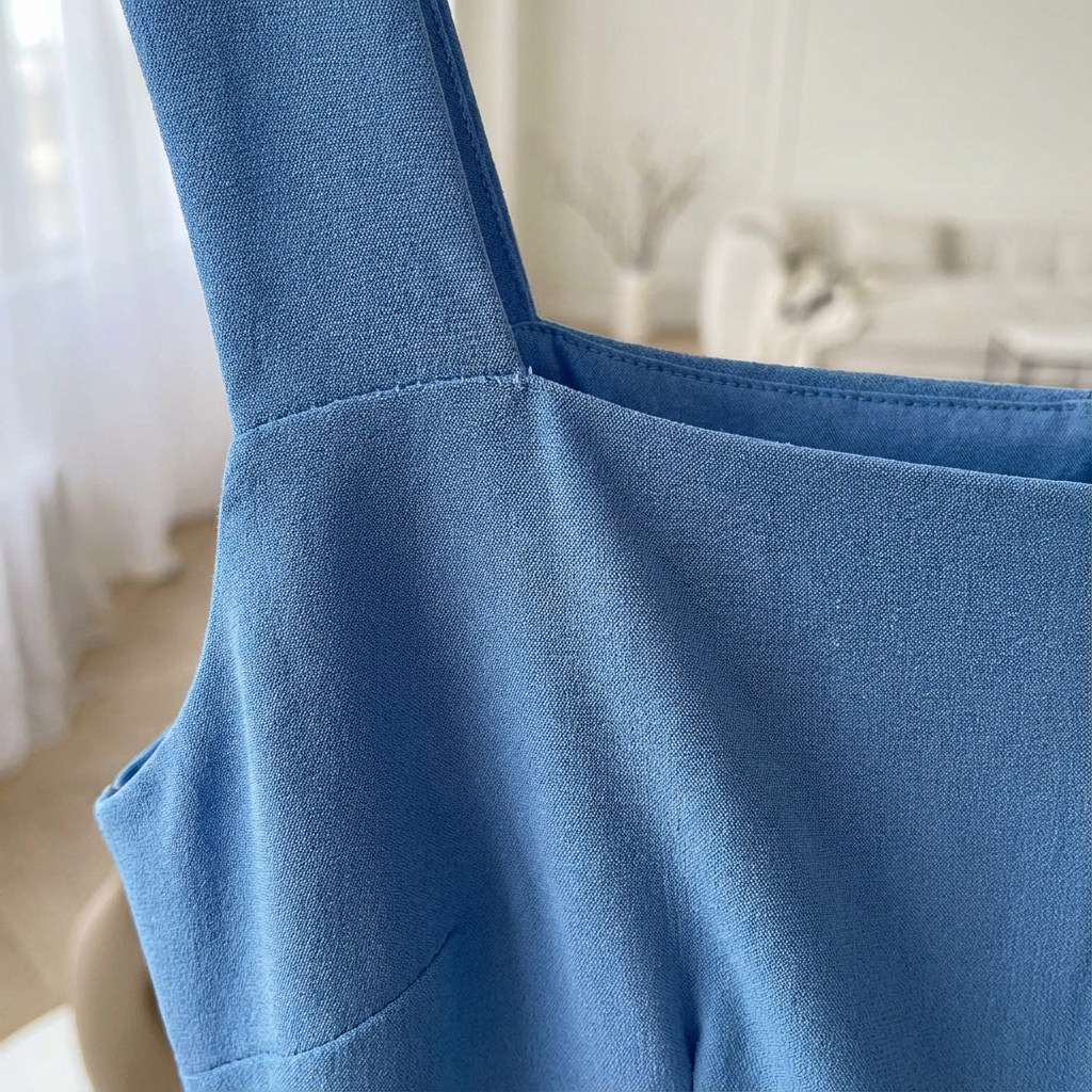 Waleria | Sukienka midi z kwadratowym dekoltem – Elegancka sukienka na każdą okazję 2