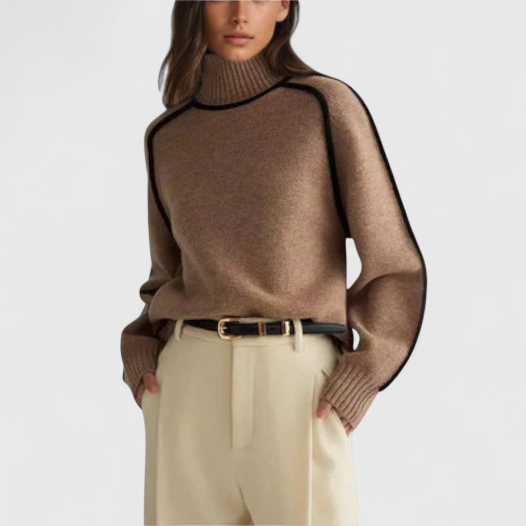 Emilie - Miękki i Elegancki Sweter z Golfem