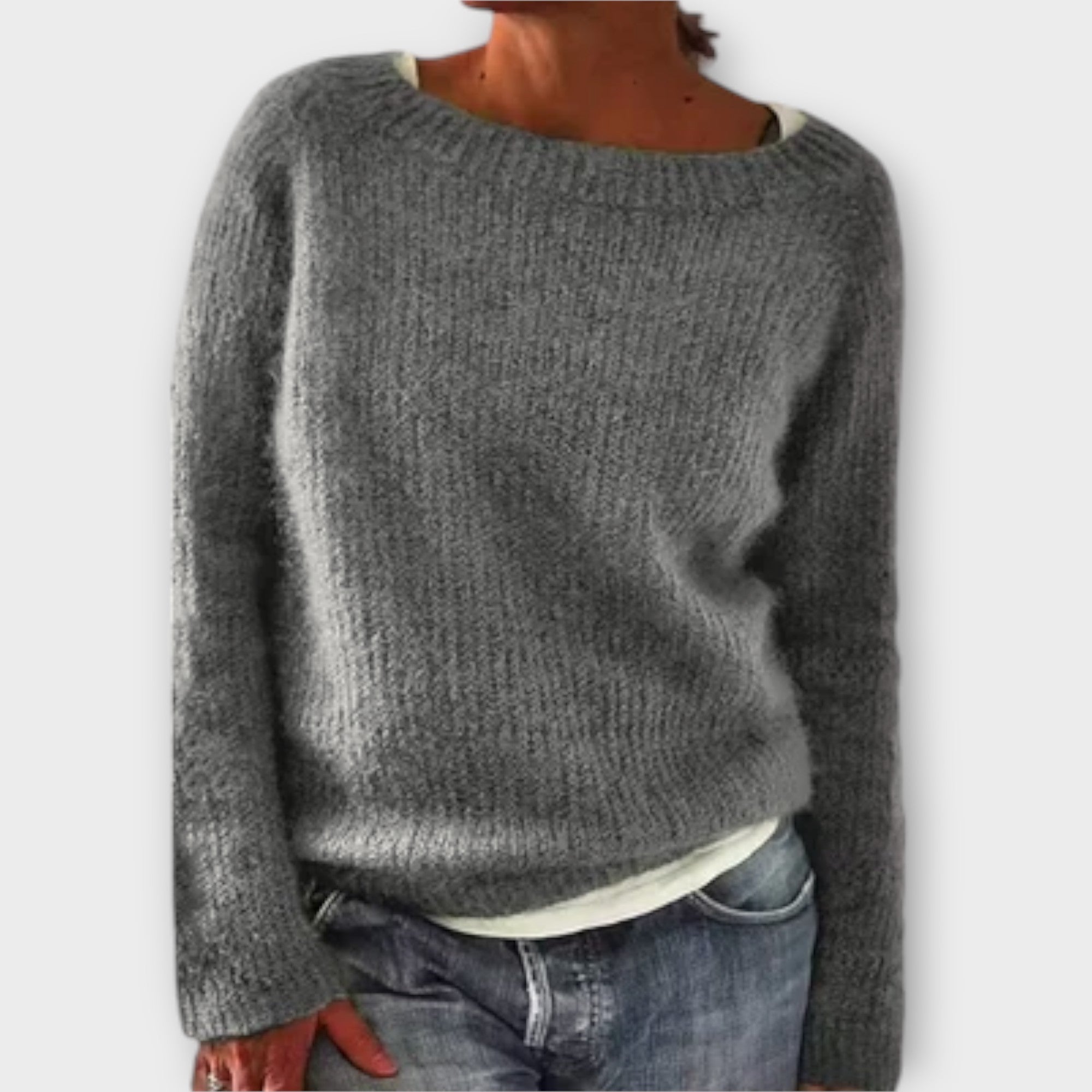 Regine – Sweter z jednolitym kolorem