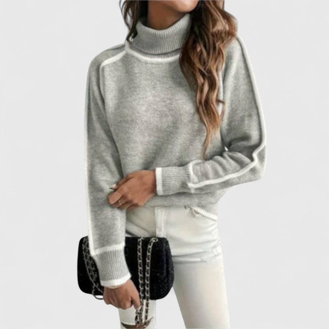 Aurora - Sweter z golfem
