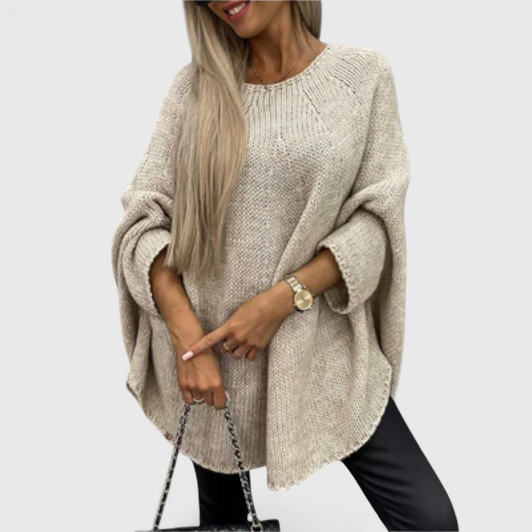 Isabelle - Stylowy sweter damski z okrągłym dekoltem