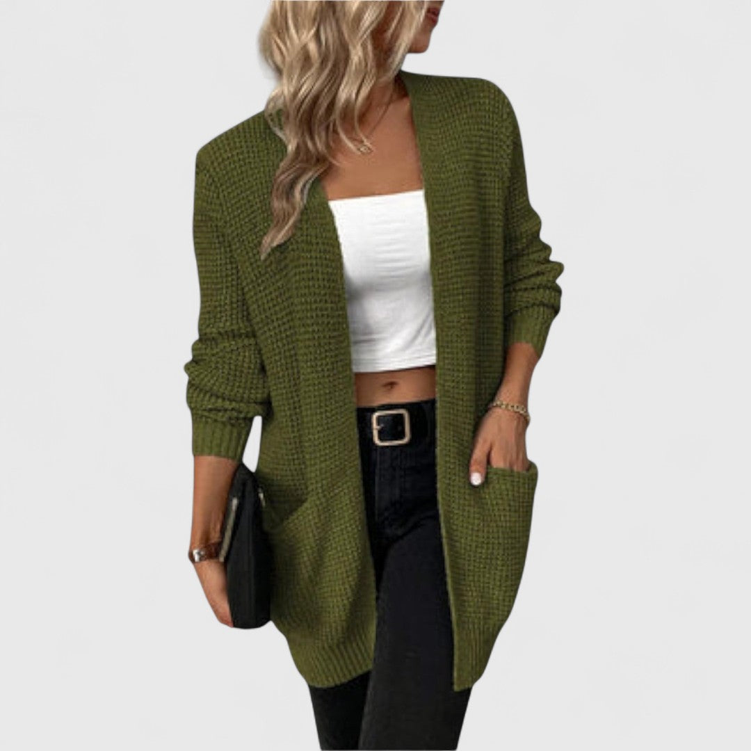 Nancy - Casualny Sweter z Kieszeniami