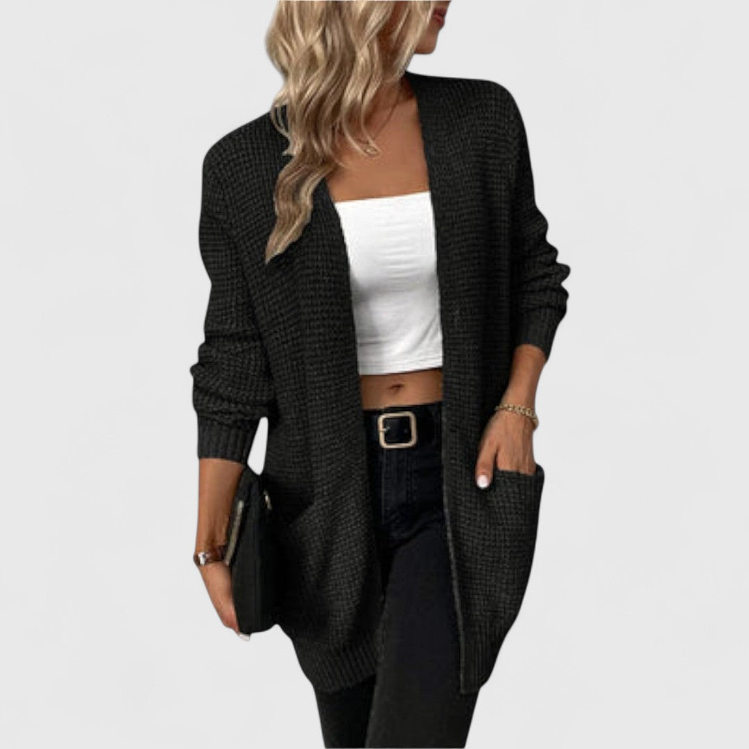Nancy - Casualny Sweter z Kieszeniami