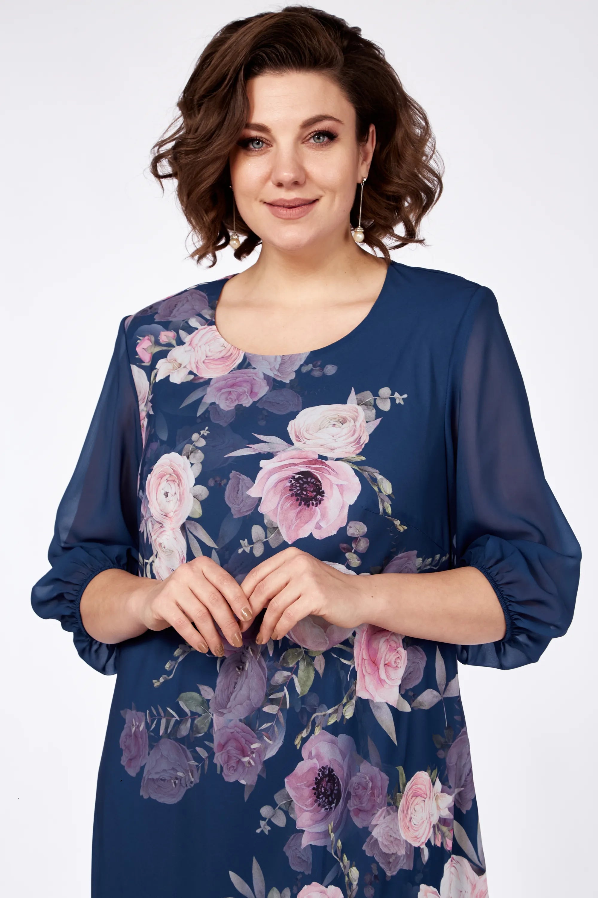 Barbara – Elegancka Sukienka w Kwiaty