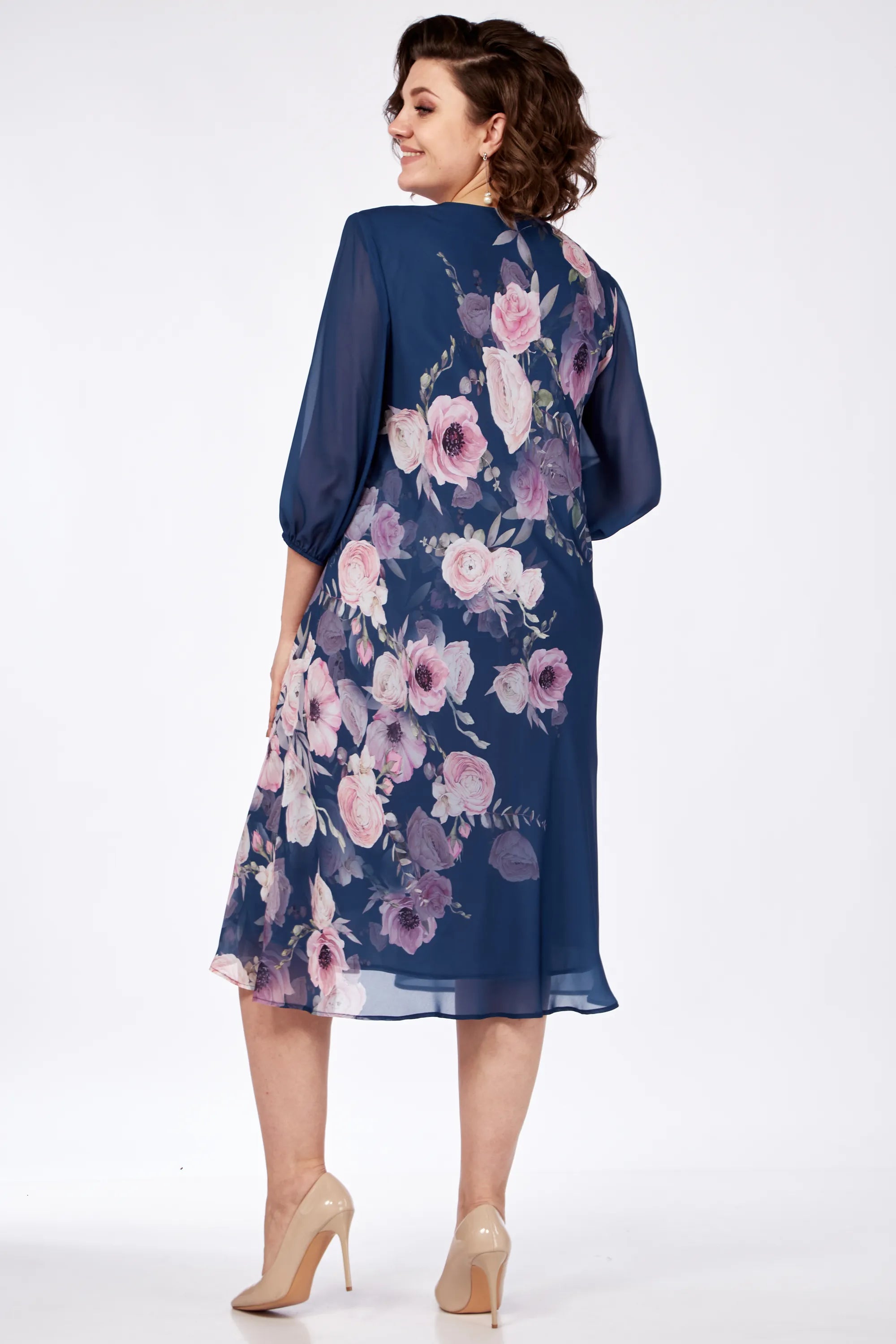 Barbara – Elegancka Sukienka w Kwiaty