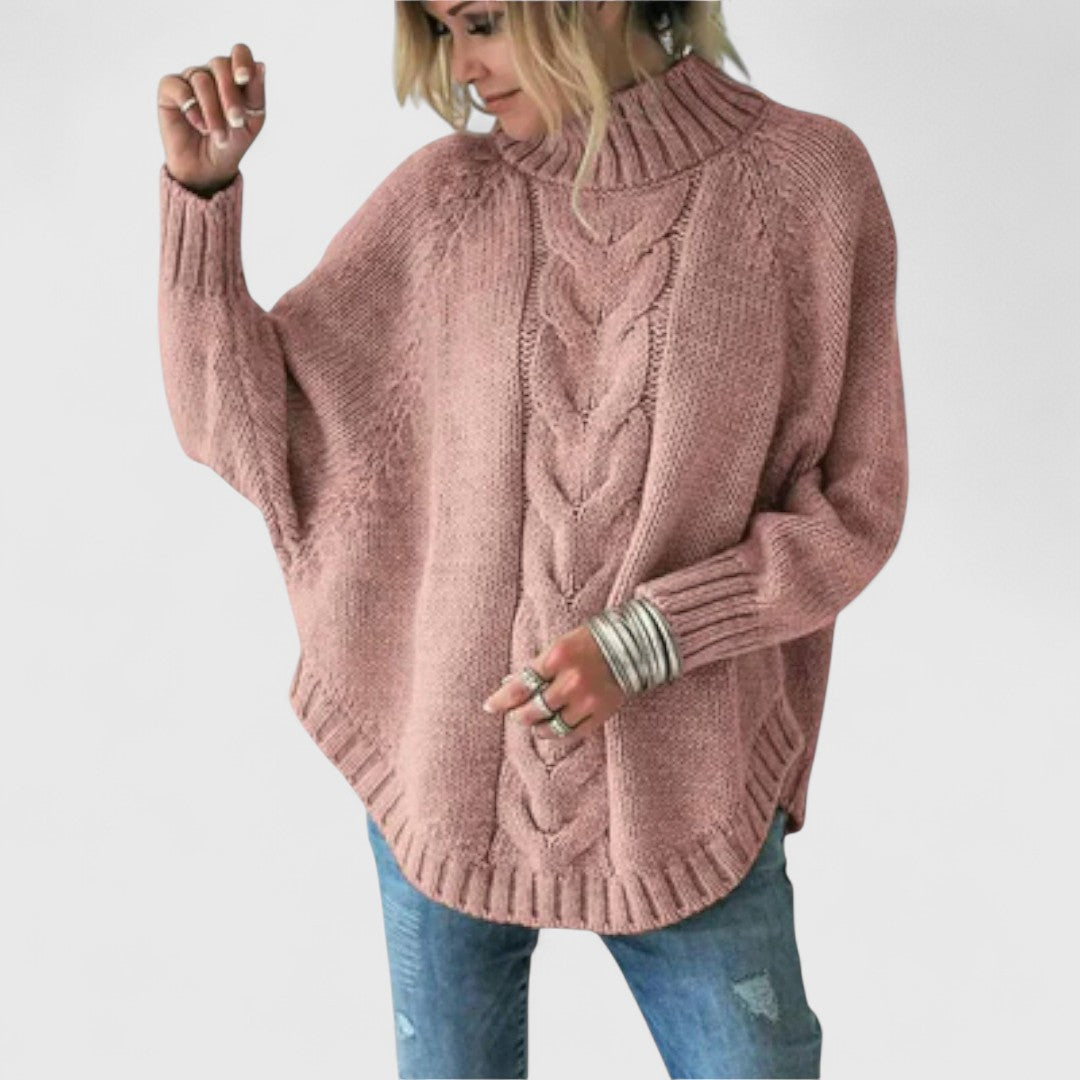 Elysian - Sweter Dziergany z Wzorem Kabli