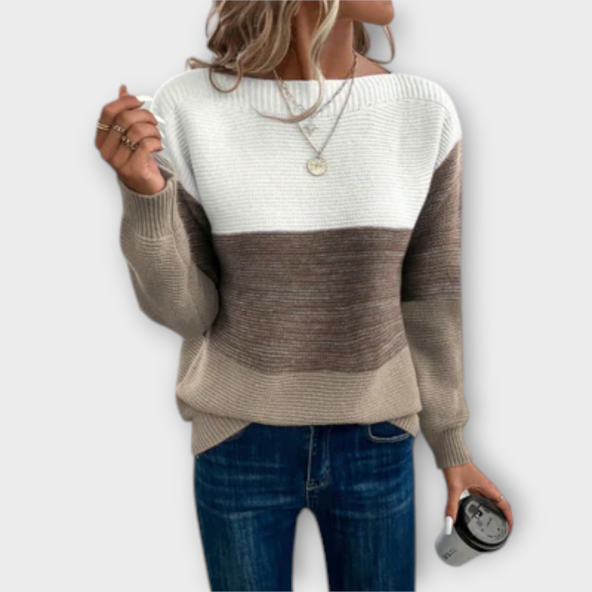 Clara - Elegancki Sweter w Trzech Kolorach