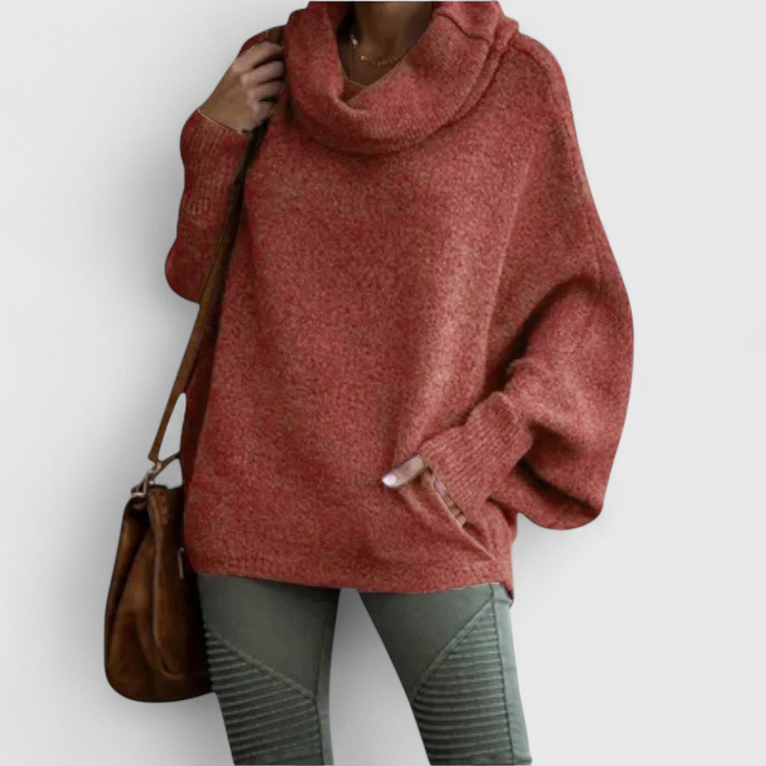Ulrike - Elegancki Sweter Damski w Żółwiowym Wzorze