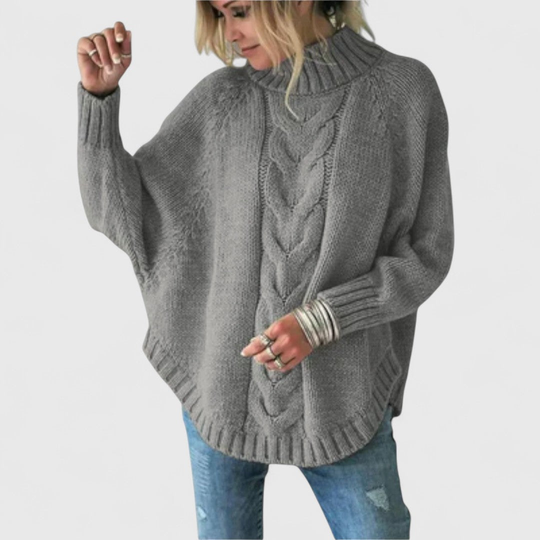 Elysian - Sweter Dziergany z Wzorem Kabli
