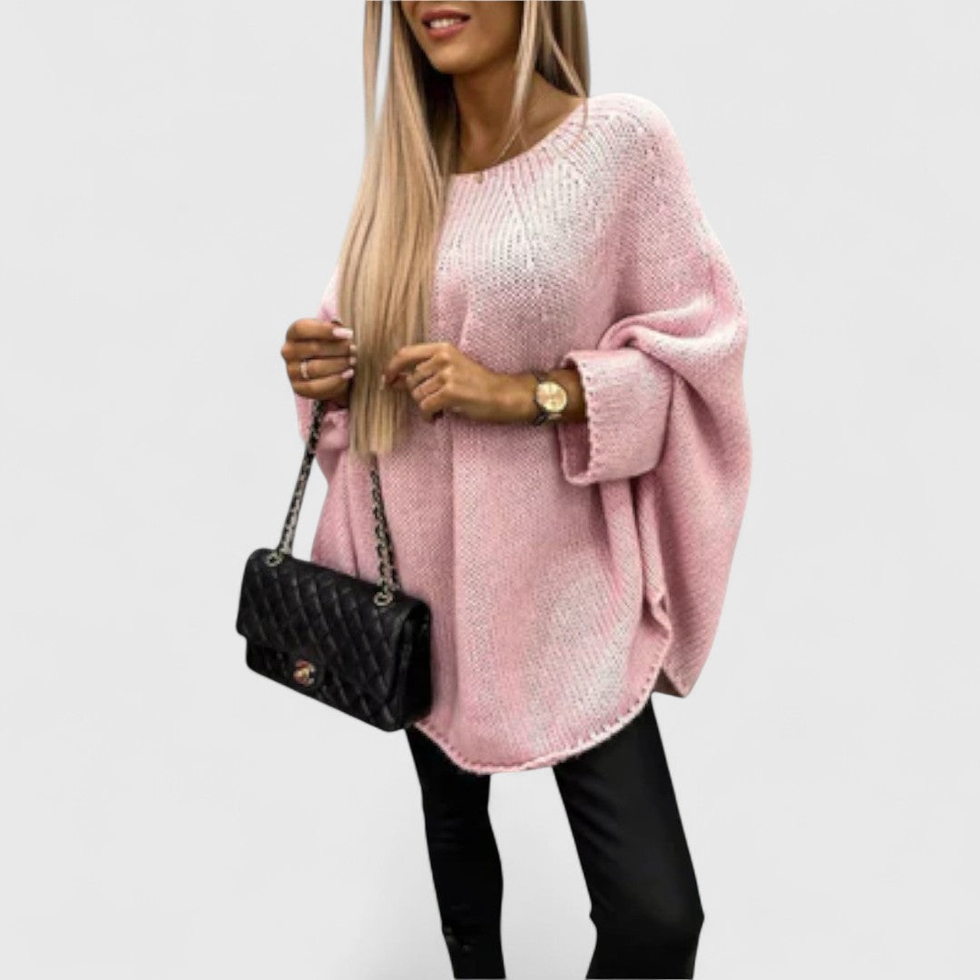Isabelle - Stylowy sweter damski z okrągłym dekoltem