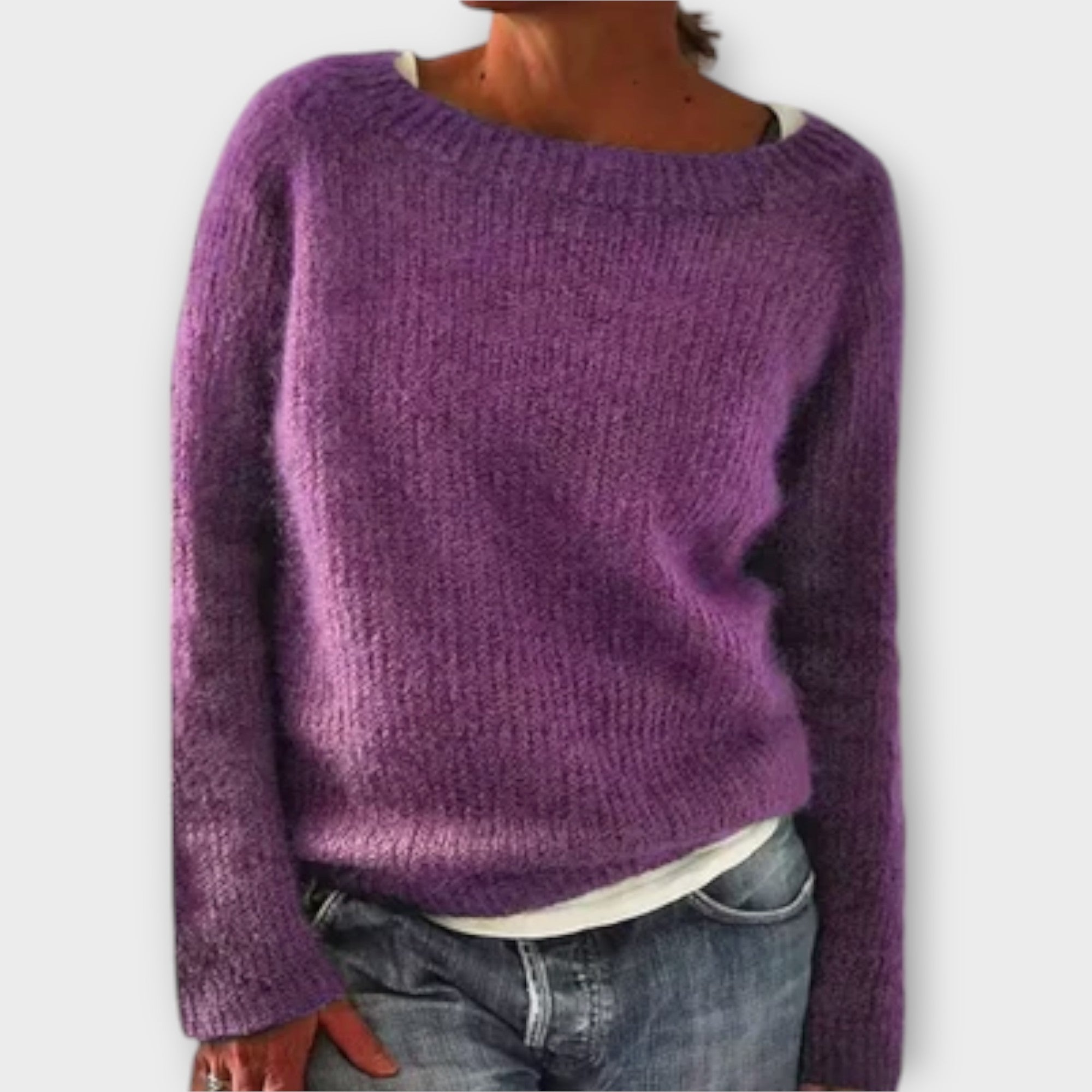 Regine – Sweter z jednolitym kolorem
