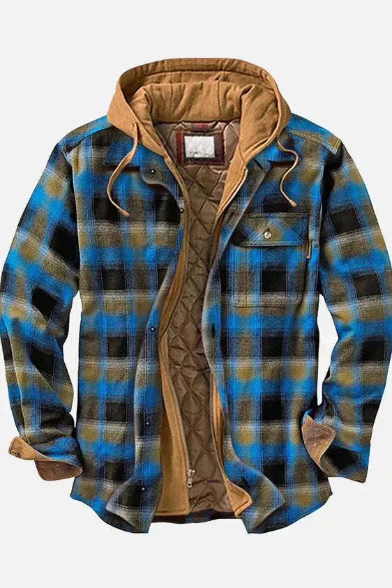 Alain – Veste patchwork à carreaux