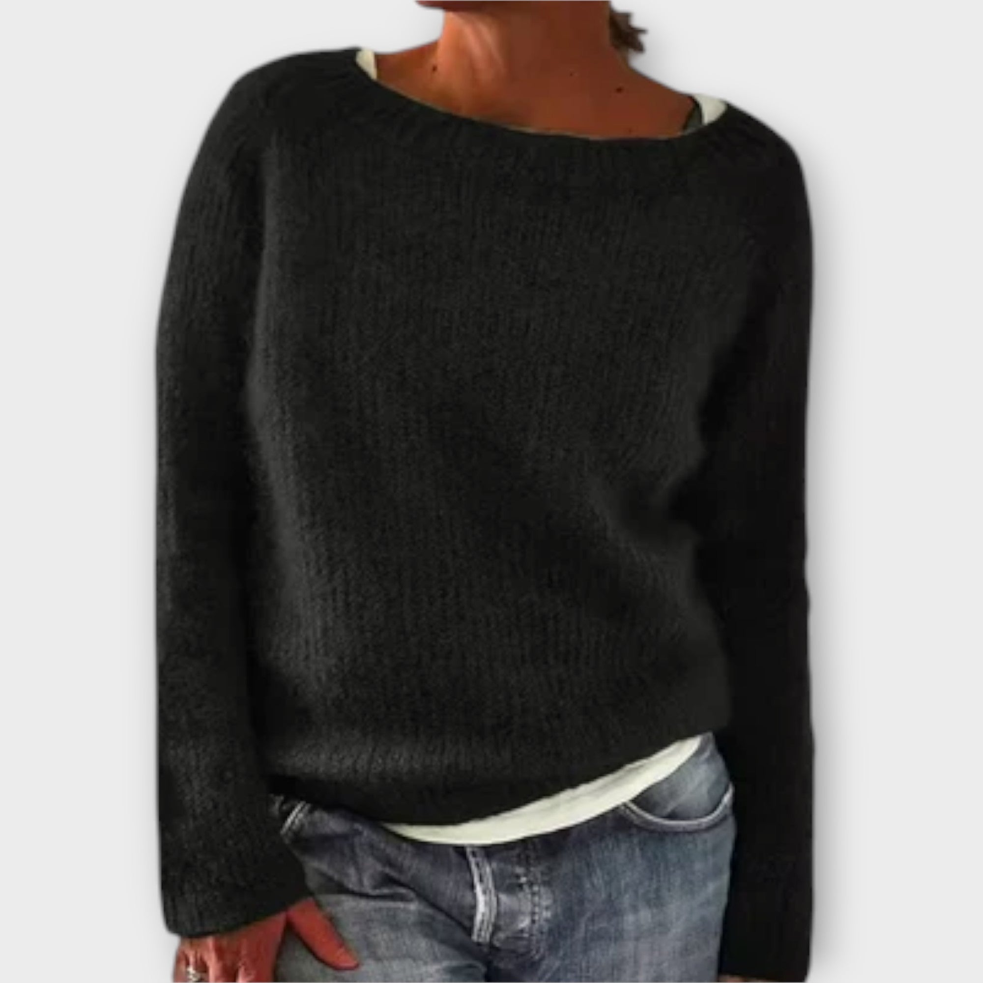 Regine – Sweter z jednolitym kolorem