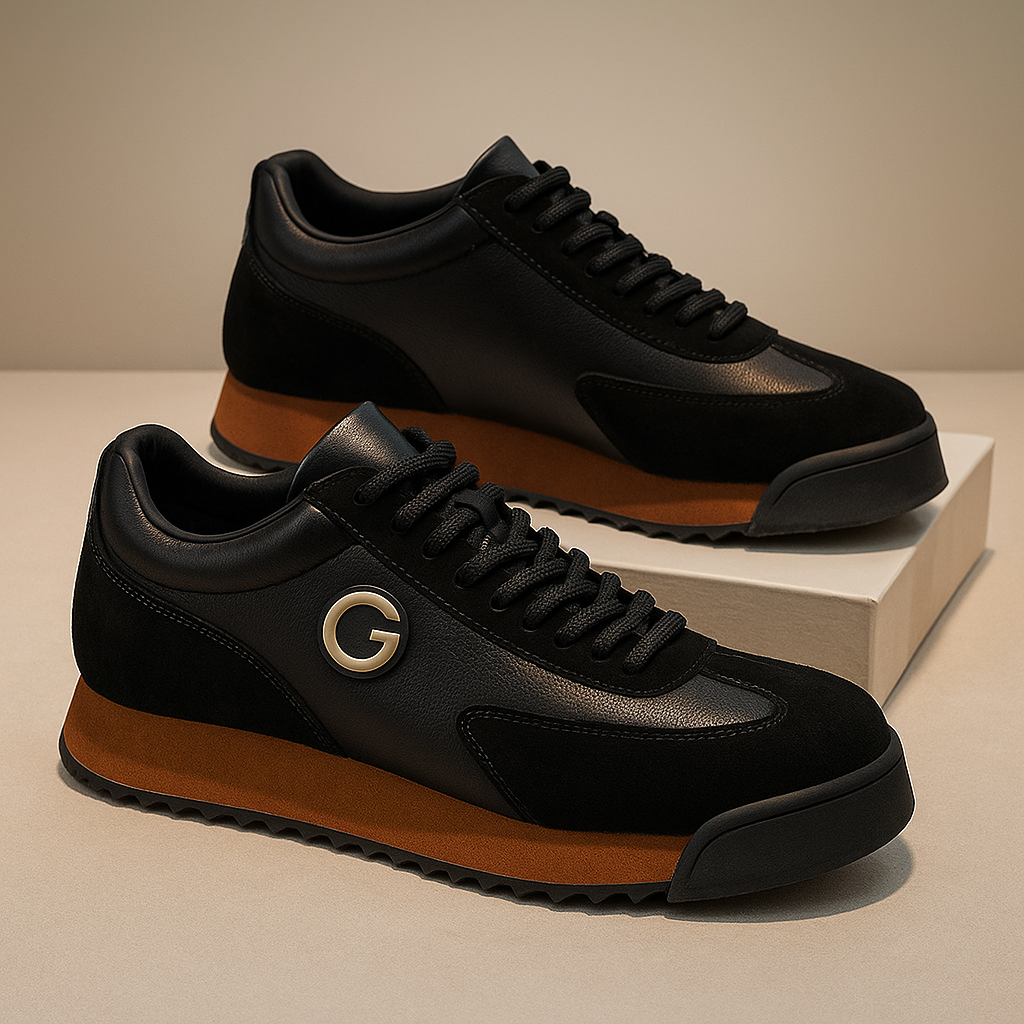 Armando | Buty męskie – Eleganckie skórzane obuwie na oficjalne okazje w kolorze czarnym